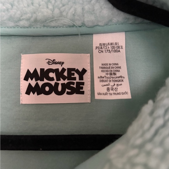 Disney Parks Mickey Mouse Sherpa Jacket Sz L - Picture 3 of 5